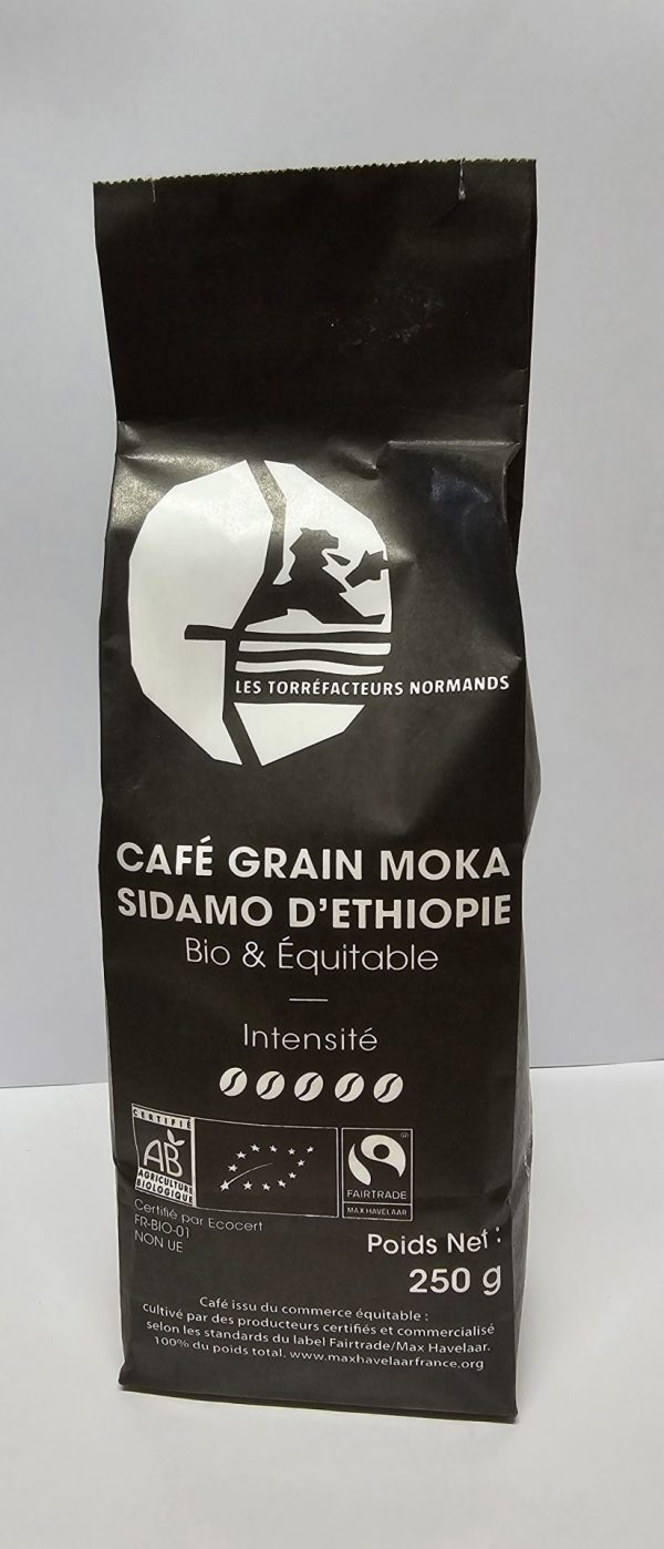 Café grain Moka Sidamo d’Éthiopie